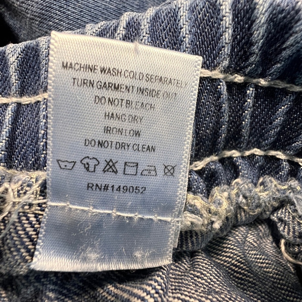 Fashion Nova Extra Flared Wide Leg Pants Women XL Blue Lyocell Denim Drawstring - Picture 6 of 11